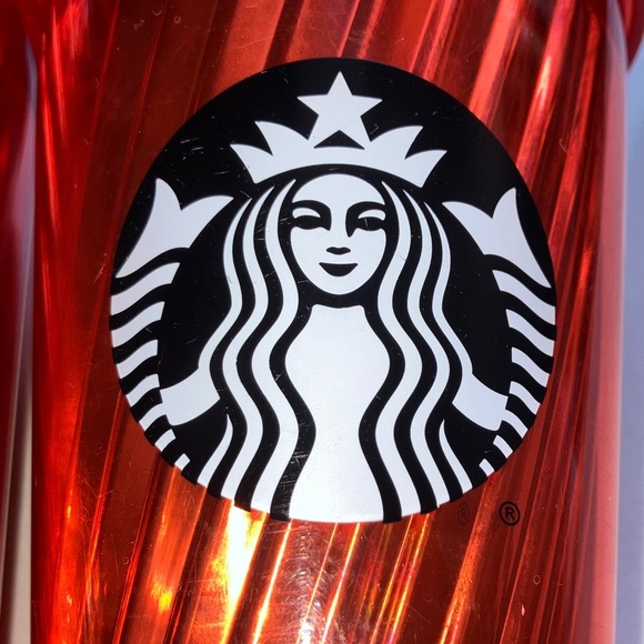 Starbucks Vibrant orange insulated cold beverage Tumblers with Straws - Picture 13 of 14